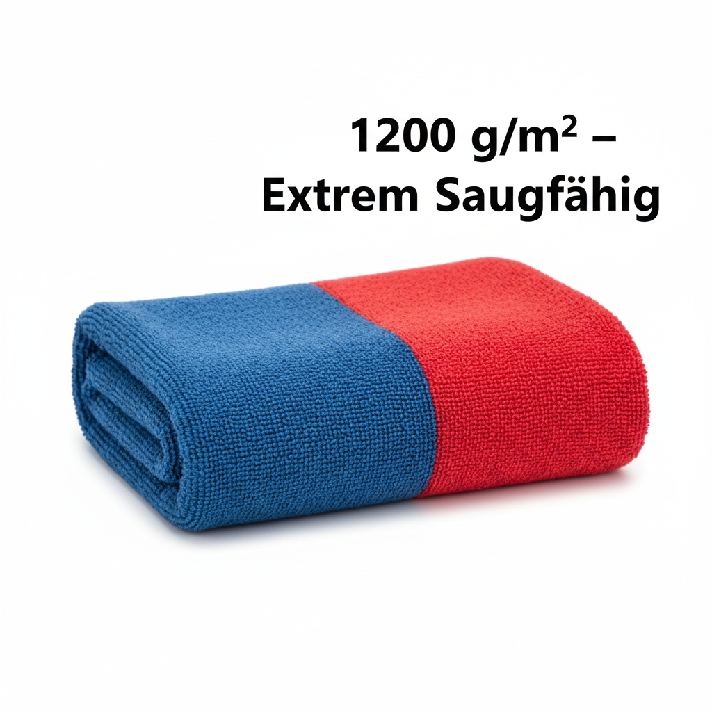 SEAMETAL Mikrofasertuch 1200 g/m² – Professionelles Autowaschtuch für makellose Ergebnisse